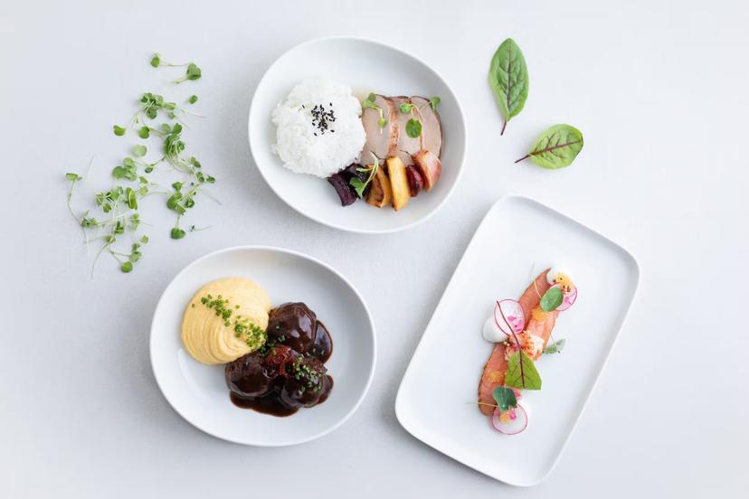 Finnair has started selling ready-made business class-inspired meals in a store © Finnair