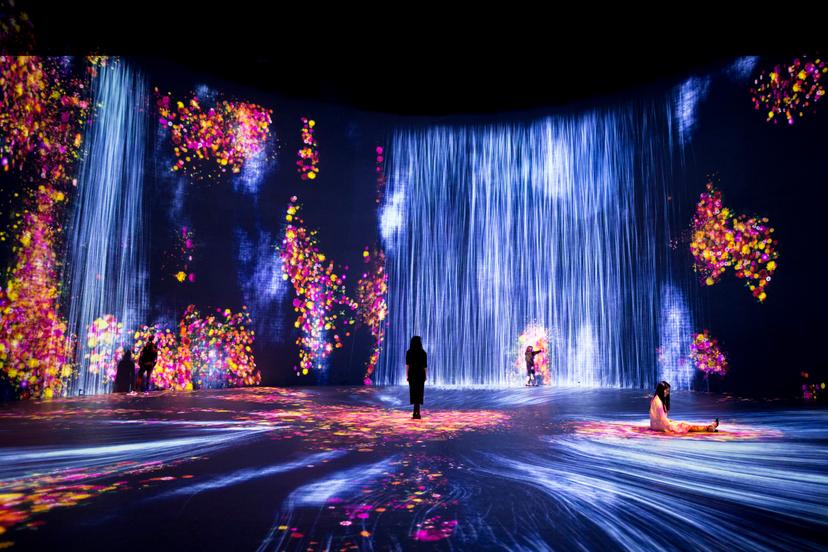 An experimental art center is set to open in Miami this spring with work from artists such as teamLab (photo: Exhibition view of Every Wall is a Door, 2021, Superblue Miami, Miami, Florida  ©teamLab, Courtesy Pace Gallery