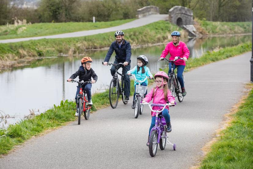 The new greenway is ideal for walkers, runners and cyclists of all ages and stages © Royal Canal Greenway