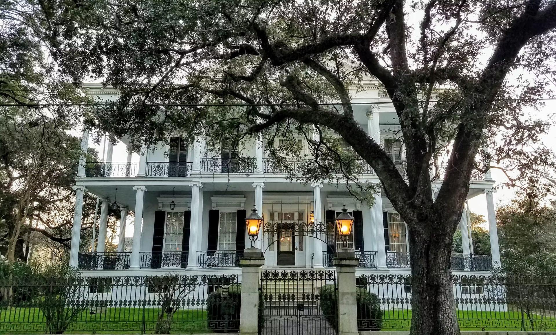 A grand mansion in the Garden District in New Orleans, Louisiana, USA