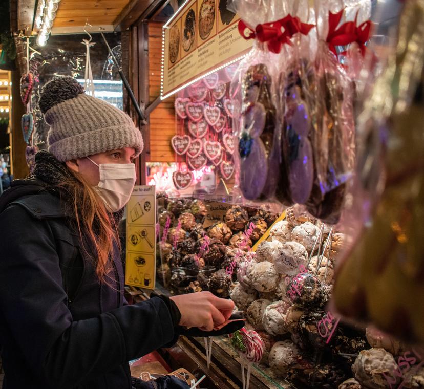 Weihnachtsmarkt in Germany during corona - one of the only markets that were not canceled