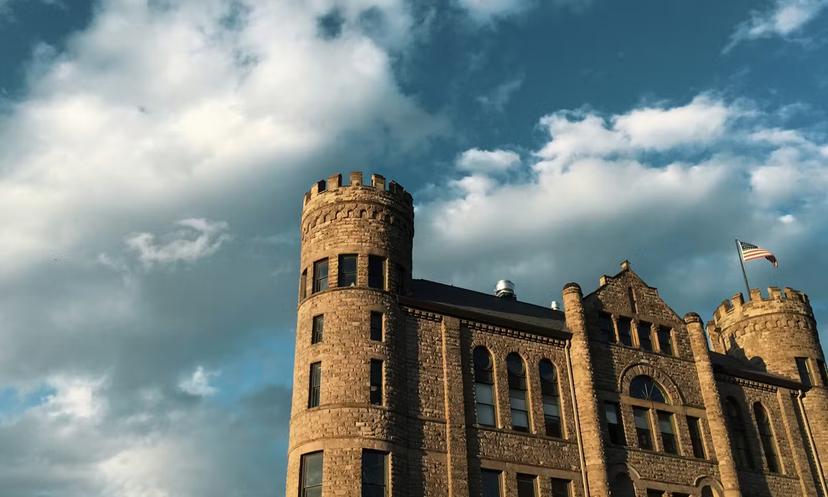 The Gothic turrets of the GAR Building make it a Motor City landmark Castle Hall