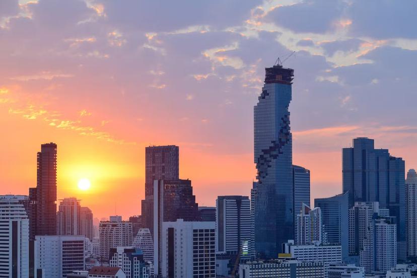 Bangkok, Thailand cityscape at sunrise