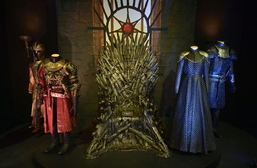The Iron Throne room can be seen on display at the Touring Exhibition at Titanic Exhibition Centre in Belfast Photo by Charles McQuillan/Getty Images