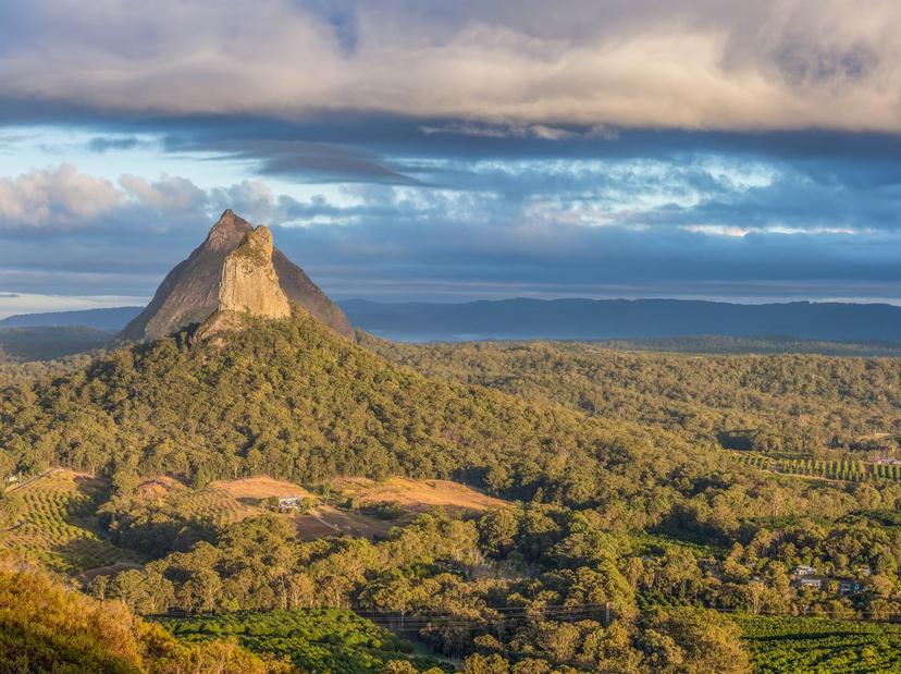 Glasshouse Mountain, view from Mount Ngungun © ghauriclicks /Getty Images