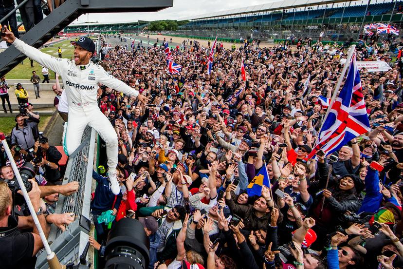 NORTHAMPTON, ENGLAND - JULY 16:  Lewis Hamilton of Mercedes and Great Britain during the Formula One Grand Prix of Great Britain at Silverstone on July 16, 2017 in Northampton, England.  (Photo by Peter J Fox/Getty Images)