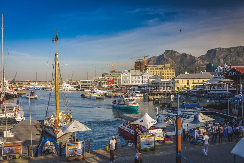 Cape Town's V&A Waterfront, with Table Mountain as a backdrop, is one of the city's most alluring visitor sites © Chiara Salvadori / Getty Images