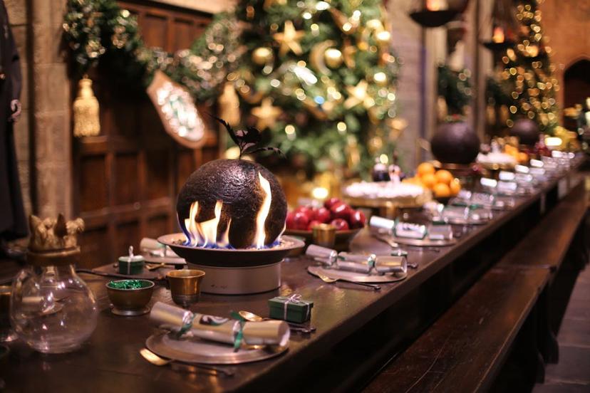 Hogwarts in the Snow returns to Warner Bros. Studio Tour London for another year—flaming Christmas puddings and all. Image: Warner Bros. Studio Tour London – The Making of Harry Potter