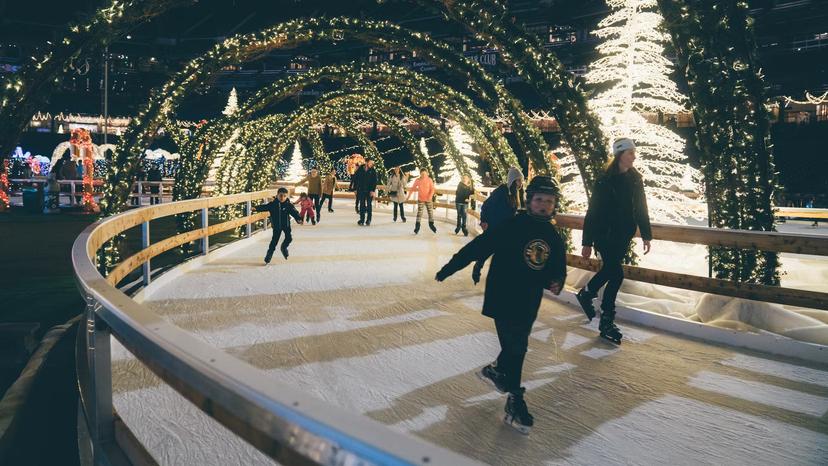 Skate through the world’s largest Christmas light maze in the USA this holiday season
