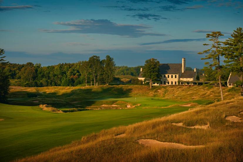 A view from the 18th hole of Whistling Straits golf course © Gary Kellner / Contributor / Getty