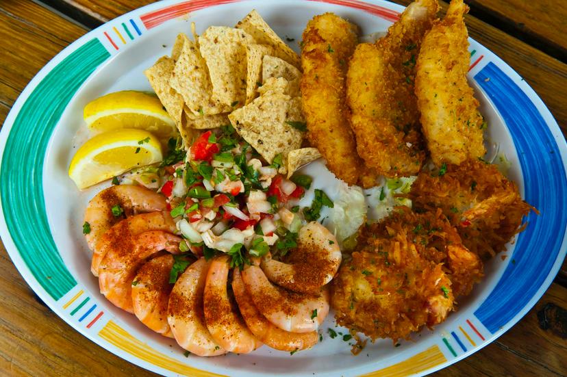 You can't go wrong with a Key West Pink Shrimp and Hogfish plate from Hogfish Bar and Grill © Blaine Harrington III / Getty Images