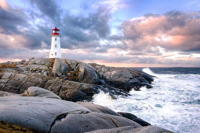 The Peggy’s Cove Lighthouse is one of Nova Scotia’s most iconic landmarks © Joe Regan / Getty Images