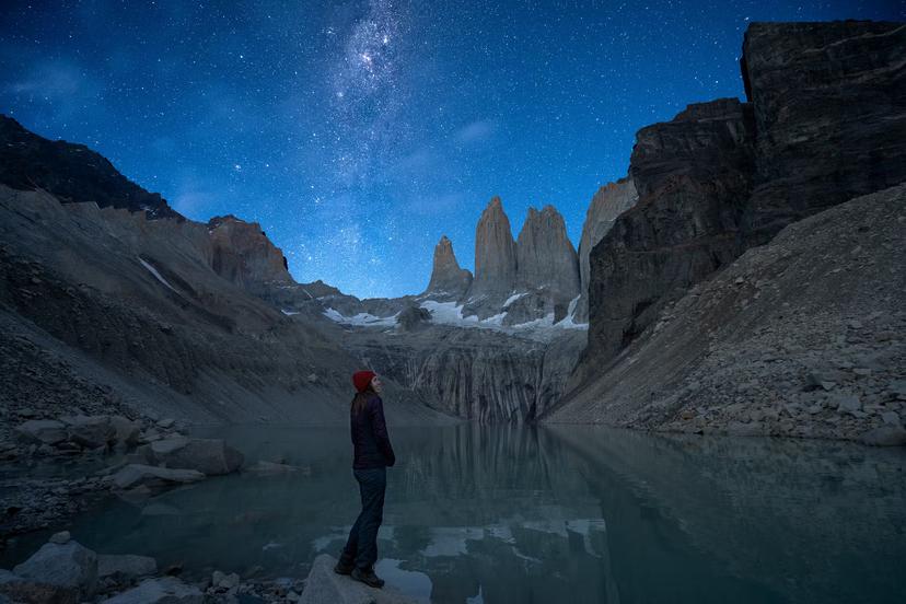 Stars over a lake in Patagonia © Kristin Addis