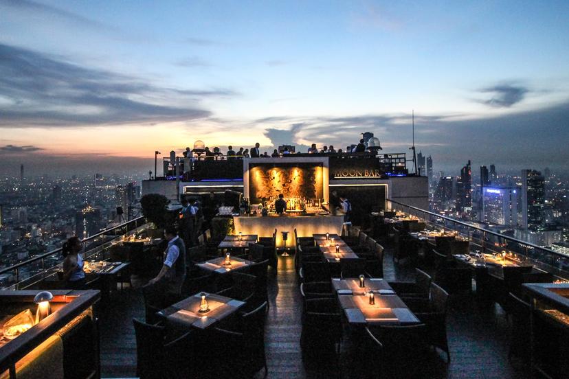 In Moon Bar travellers can sip a cocktail on the 61st floor © Alana Morgan / Lonely Planet