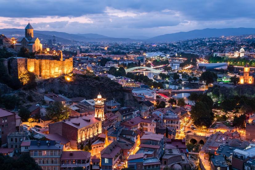 The Old Town and Narikala Fortress in Tbilisi. Image: Frans Sellies/Getty Images/Getty Royalty Free