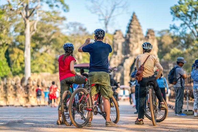 New cycling path being constructed around Angkor Wat to ease congestion