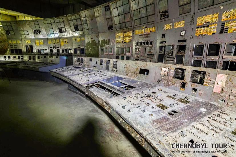 The control room of Chernobyl's highly radioactive Reactor No. 4 is now open to the public ©Chernobyl Tour
