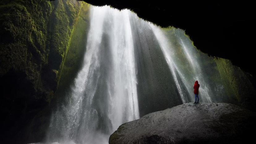 The Gljúfrafoss waterfall descends into the depths of a hidden canyon © www.Fredconcha.com / Getty Images
