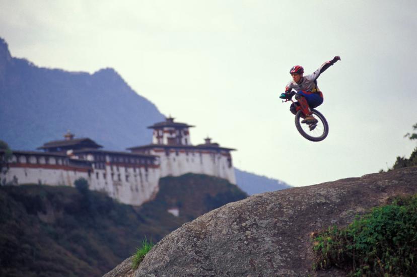 Whether on one wheel or two, mountain bikers have plenty of scope for adventure in Bhutan © Sean White / Getty Images